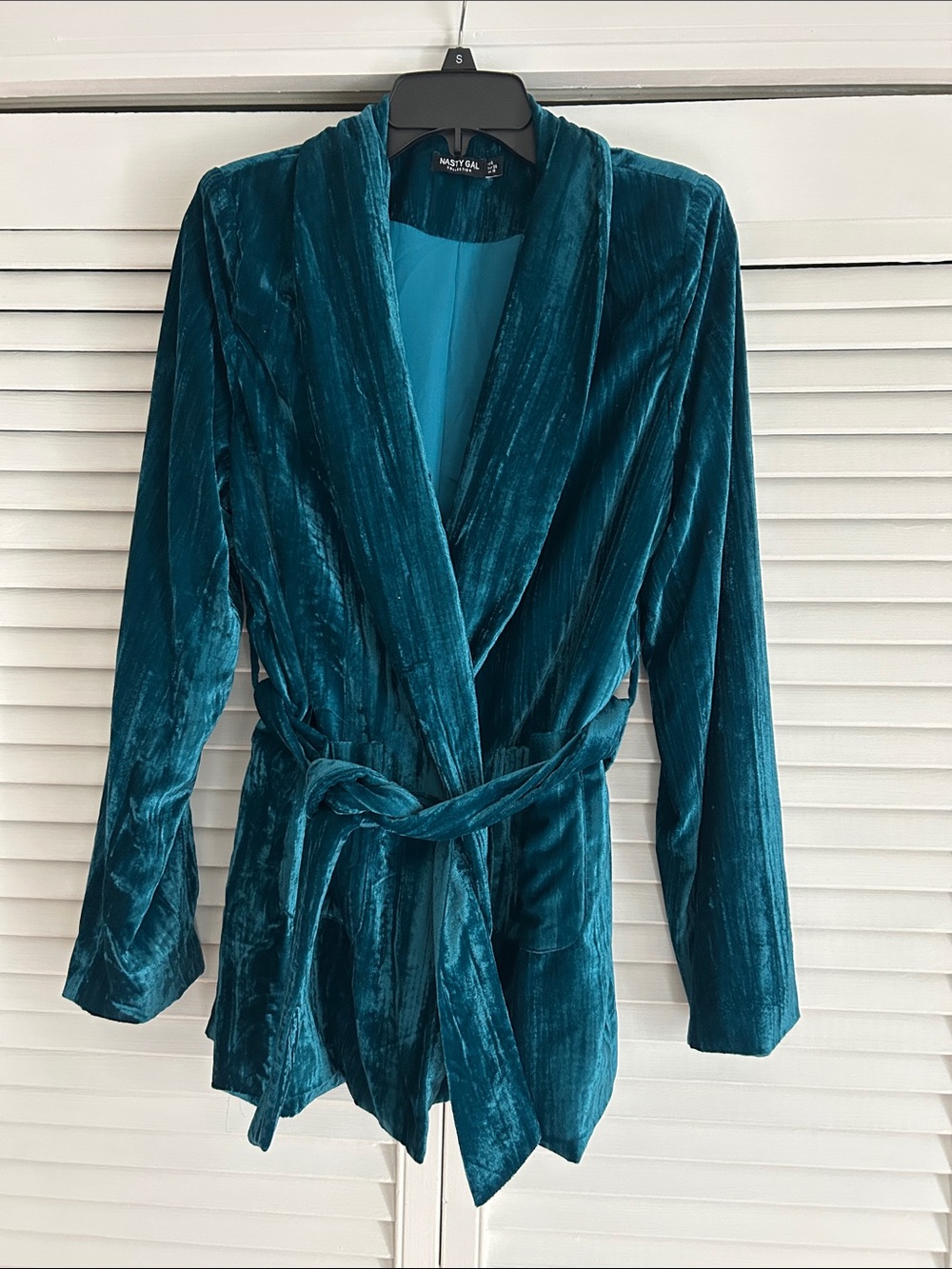 Nasty Gal crushed velvet blazer 6